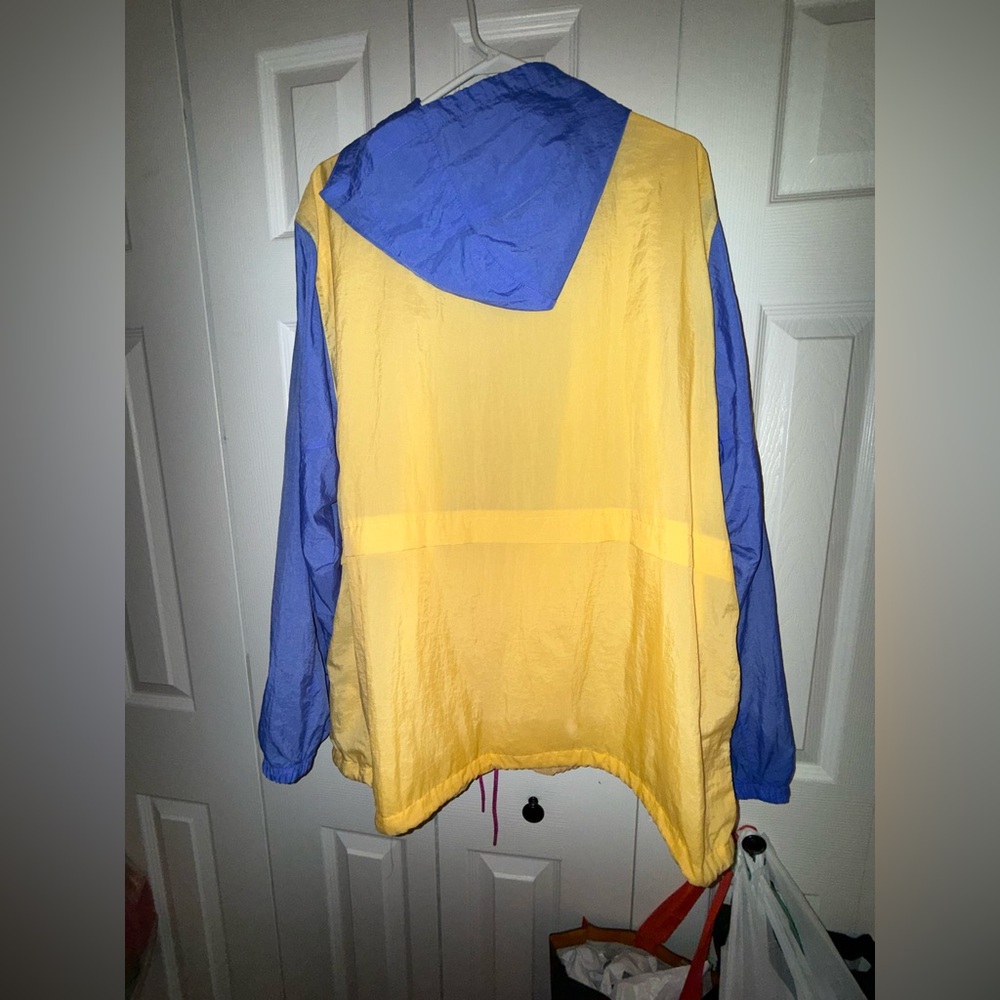 Nike Windbreaker Jacket Size 2X
Colorblock Purple Yellow Retro - Picture 5 of 7